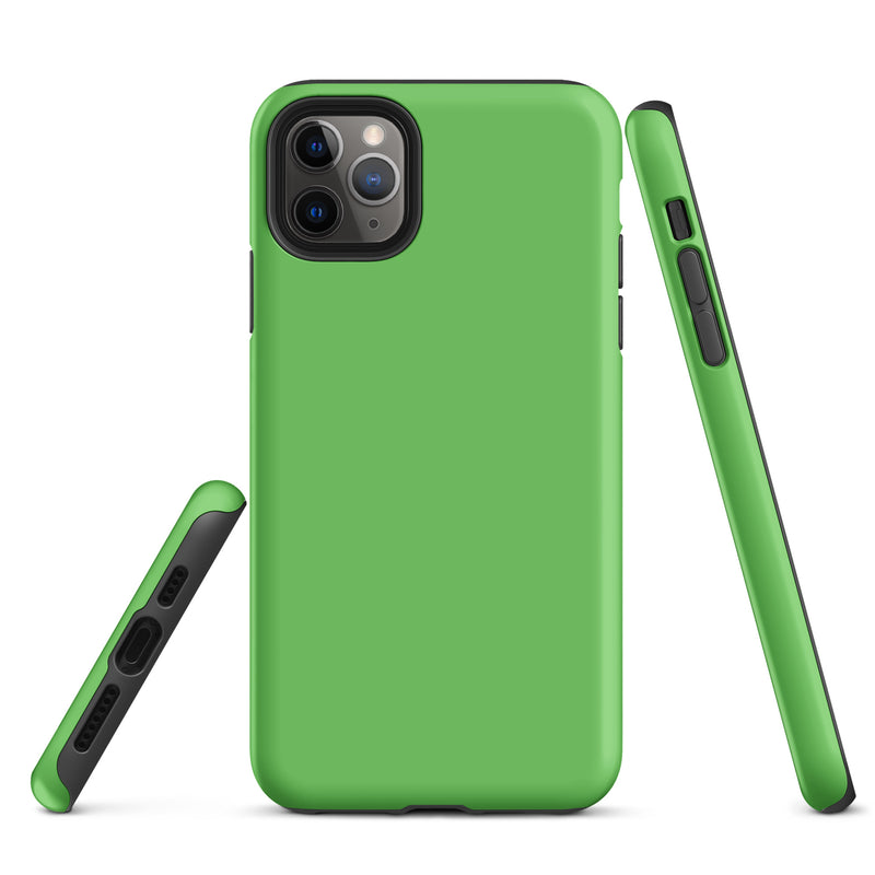 Load image into Gallery viewer, Mantis Green iPhone Case Hardshell 3D Wrap Thermal Plain Color CREATIVETECH