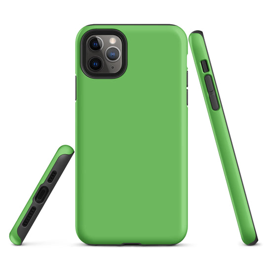 Mantis Green iPhone Case Hardshell 3D Wrap Thermal Plain Color CREATIVETECH