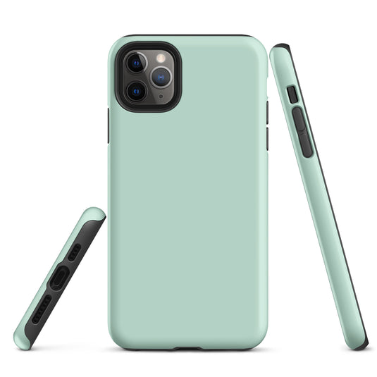 Aero Blue iPhone Case Hardshell 3D Wrap Thermal Plain Color CREATIVETECH