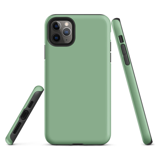 Dark Sea Green iPhone Case Hardshell 3D Wrap Thermal Plain Color CREATIVETECH