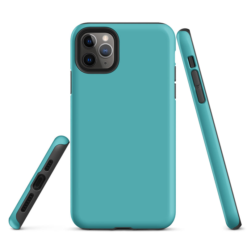 Load image into Gallery viewer, Viking Blue iPhone Case Hardshell 3D Wrap Thermal Plain Color CREATIVETECH