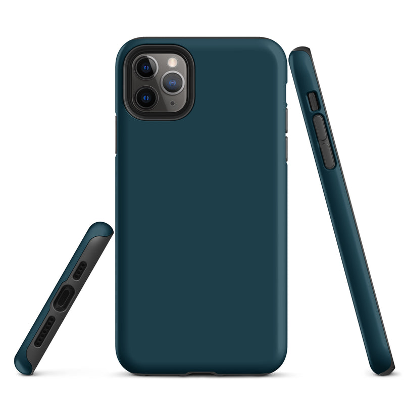Load image into Gallery viewer, Whale Blue iPhone Case Hardshell 3D Wrap Thermal Plain Color CREATIVETECH
