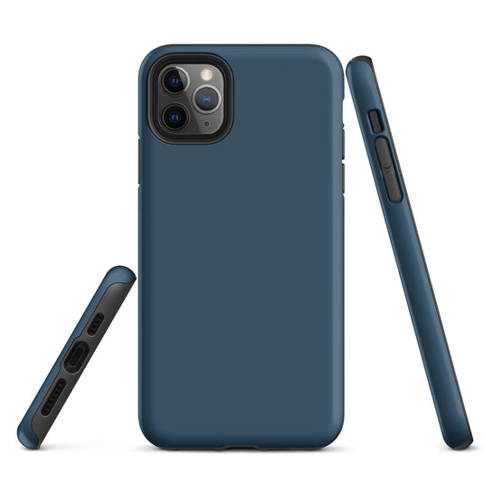 Arapawa Blue iPhone Case Hardshell 3D Wrap Thermal Plain Color CREATIVETECH