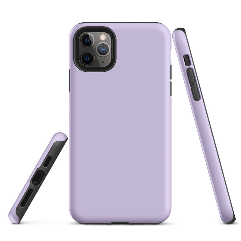 Load image into Gallery viewer, Fog Violet iPhone Case Hardshell 3D Wrap Thermal Plain Color CREATIVETECH
