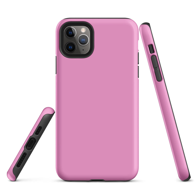 Load image into Gallery viewer, Lavender Rose Pink iPhone Case Hardshell 3D Wrap Thermal Plain Color CREATIVETECH