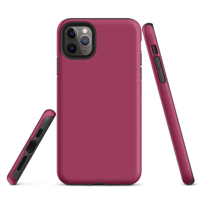Load image into Gallery viewer, Lipstick Red iPhone Case Hardshell 3D Wrap Thermal Plain Color CREATIVETECH