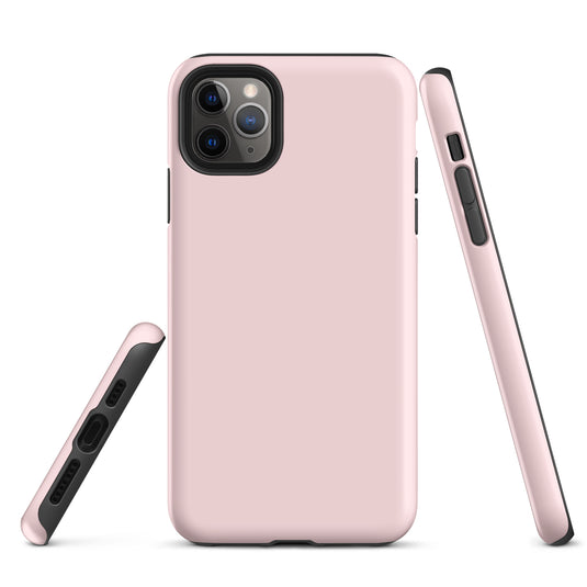 Pale Pink iPhone Case Hardshell 3D Wrap Thermal Plain Color CREATIVETECH