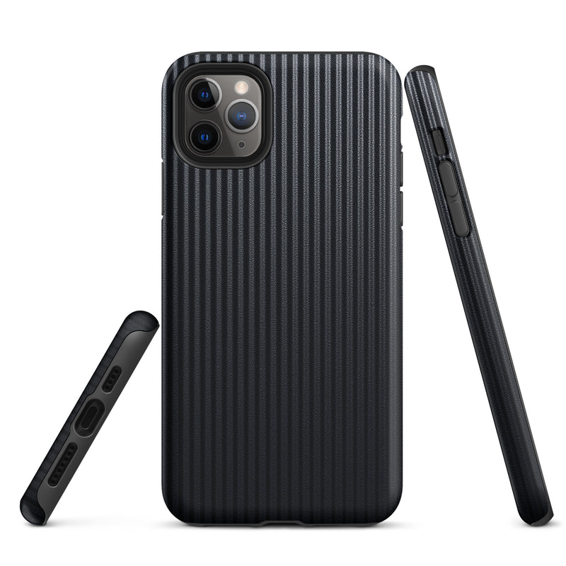 Load image into Gallery viewer, Carbon Fiber Striped iPhone Case Hardshell 3D Wrap Thermal Plain Color CREATIVETECH