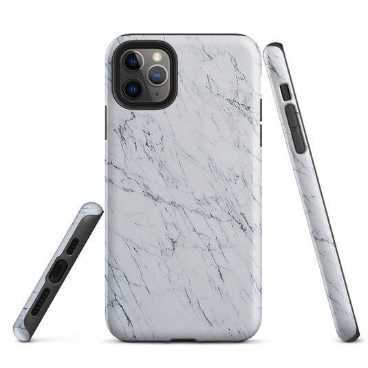 White Marble Stone iPhone Case Hardshell 3D Wrap Thermal CREATIVETECH