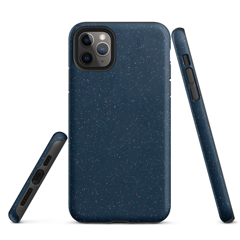 Load image into Gallery viewer, Speckled Deep Blue iPhone Case Hardshell 3D Wrap Thermal CREATIVETECH