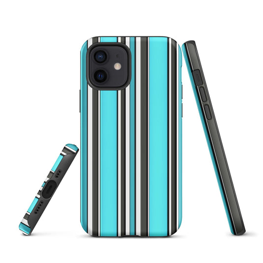 Colorful White Black Blue iPhone Case Double Layer Impact Resistant Tough 3D Wrap Matte or Glossy Finish CREATIVETECH