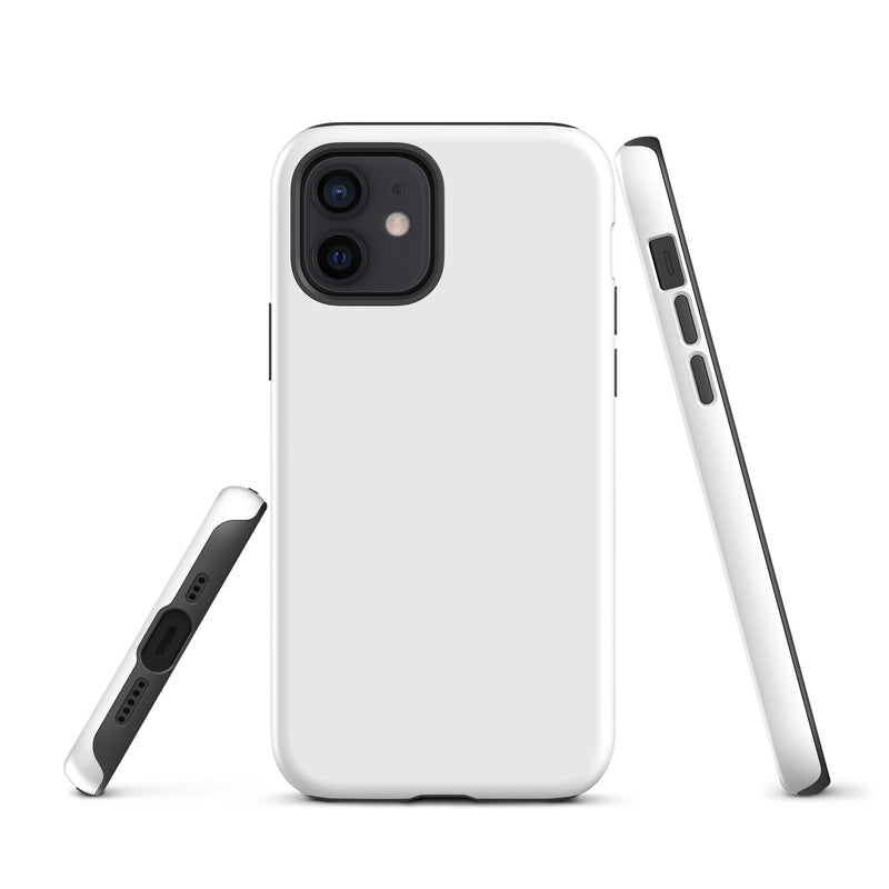 Load image into Gallery viewer, White iPhone Case Hardshell 3D Wrap Thermal Plain Color CREATIVETECH