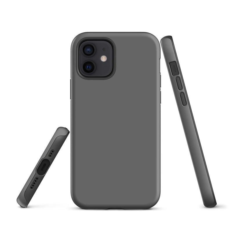 Load image into Gallery viewer, Grey iPhone Case Hardshell 3D Wrap Thermal Plain Color CREATIVETECH