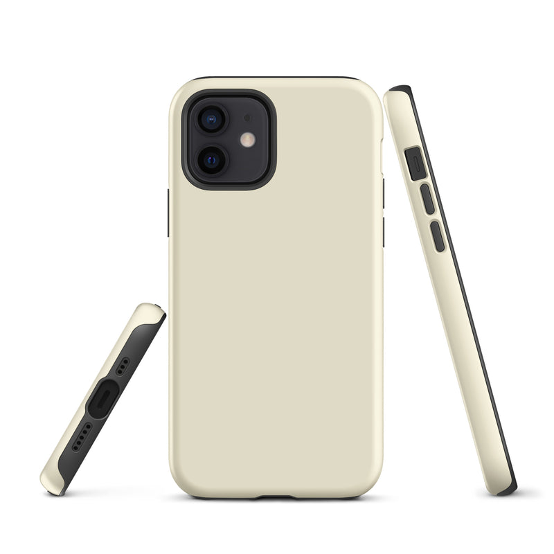Load image into Gallery viewer, Apricot Yellow iPhone Case Hardshell 3D Wrap Thermal Plain Color CREATIVETECH