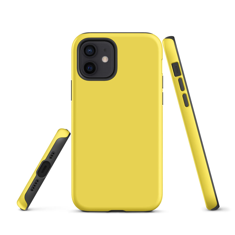 Load image into Gallery viewer, Paris Daisy Yellow iPhone Case Hardshell 3D Wrap Thermal Plain Color CREATIVETECH