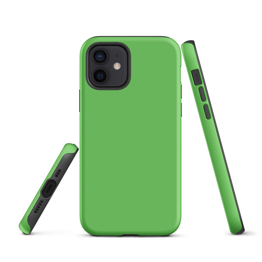 Mantis Green iPhone Case Hardshell 3D Wrap Thermal Plain Color CREATIVETECH