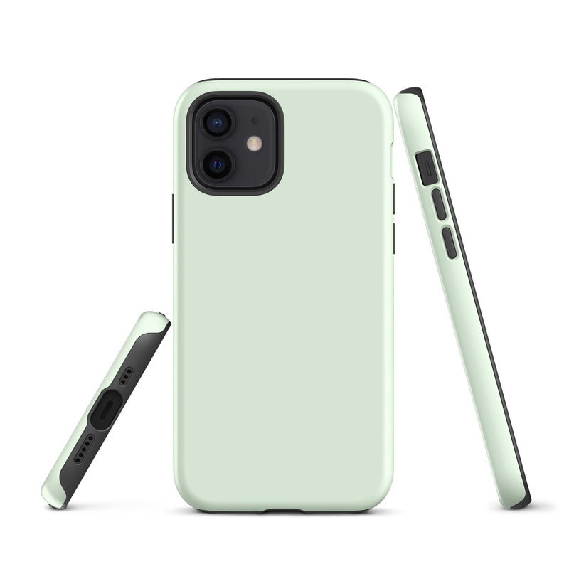 Load image into Gallery viewer, Honeydew Green iPhone Case Hardshell 3D Wrap Thermal Plain Color CREATIVETECH