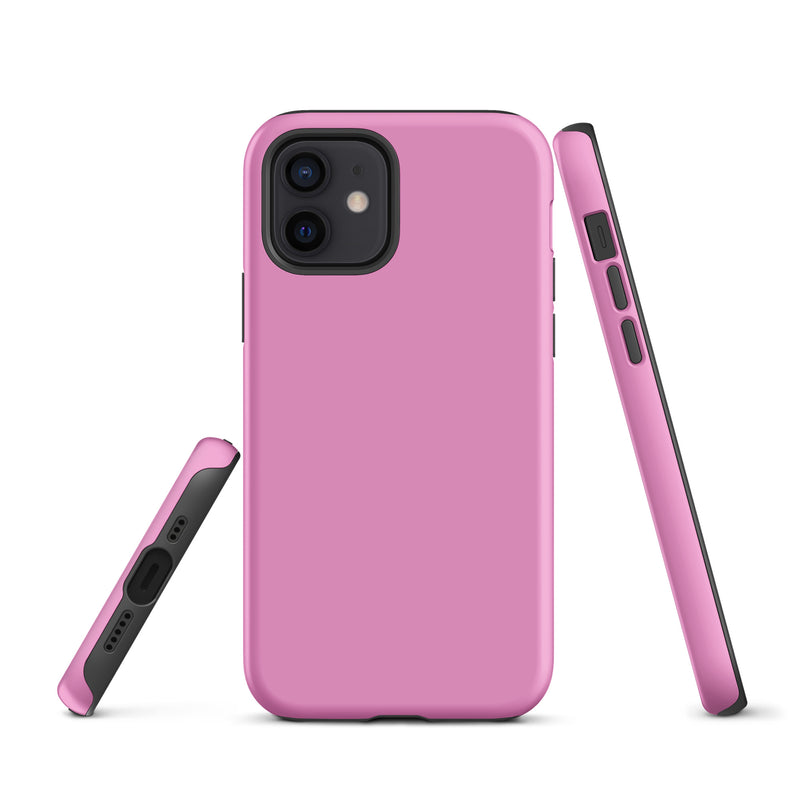 Load image into Gallery viewer, Lavender Rose Pink iPhone Case Hardshell 3D Wrap Thermal Plain Color CREATIVETECH