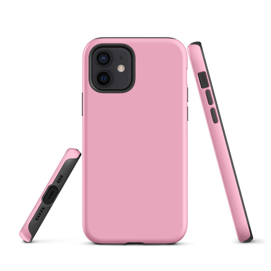 Cotton Candy Pink iPhone Case Hardshell 3D Wrap Thermal Plain Color CREATIVETECH