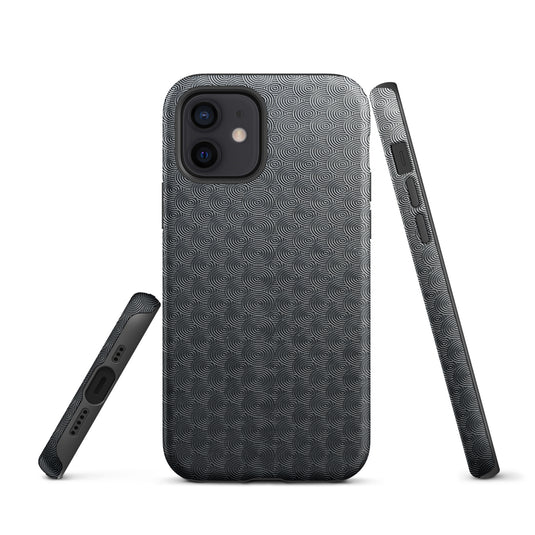 Carved Metal Dark iPhone Case Hardshell 3D Wrap Thermal Plain Color CREATIVETECH
