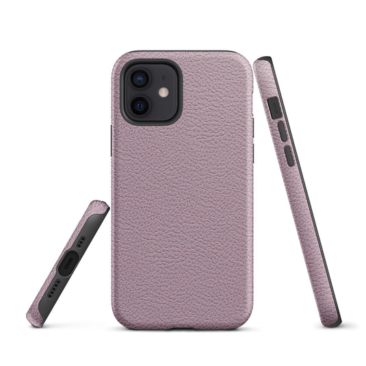 Ash Pink Leather iPhone Case Hardshell 3D Wrap Thermal CREATIVETECH