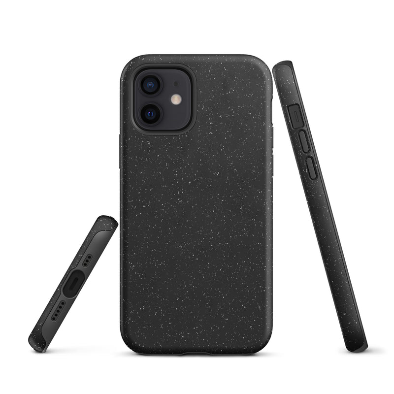 Load image into Gallery viewer, Speckled Black iPhone Case Hardshell 3D Wrap Thermal CREATIVETECH