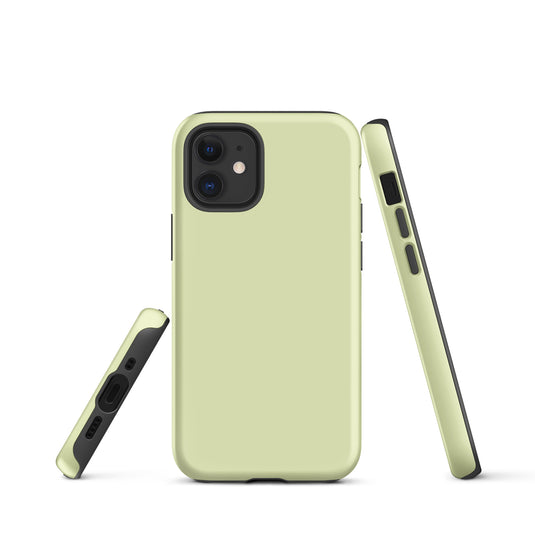 Snow Flurry Green iPhone Case Hardshell 3D Wrap Thermal Plain Color CREATIVETECH