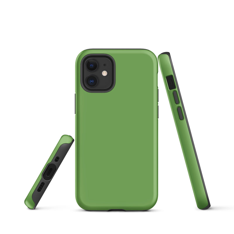 Load image into Gallery viewer, Green iPhone Case Hardshell 3D Wrap Thermal Plain Color CREATIVETECH
