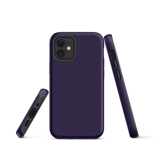 Tolopea Purple iPhone Case Hardshell 3D Wrap Thermal Plain Color CREATIVETECH