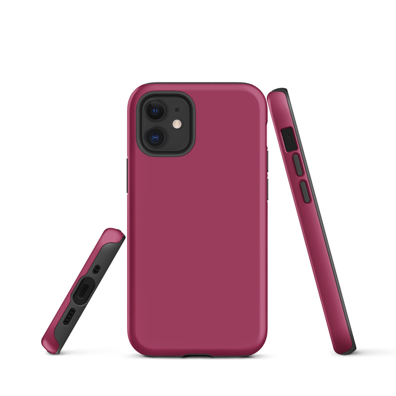 Load image into Gallery viewer, Lipstick Red iPhone Case Hardshell 3D Wrap Thermal Plain Color CREATIVETECH