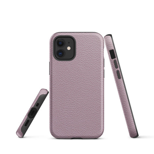 Ash Pink Leather iPhone Case Hardshell 3D Wrap Thermal CREATIVETECH