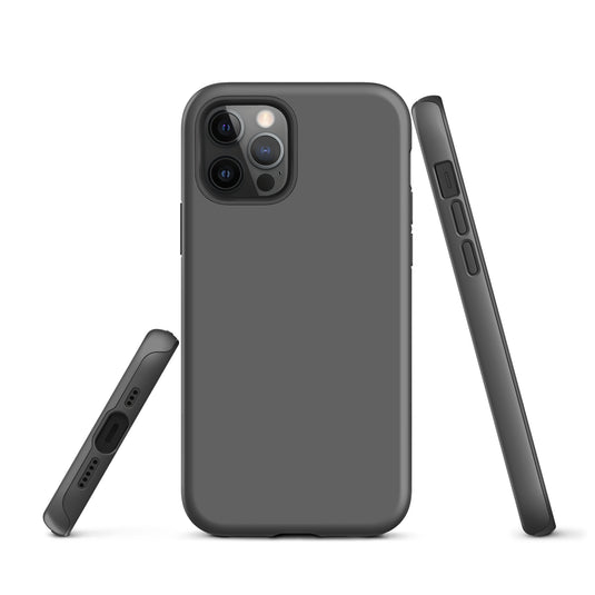 Zambezi Grey iPhone Case Hardshell 3D Wrap Thermal Plain Color CREATIVETECH