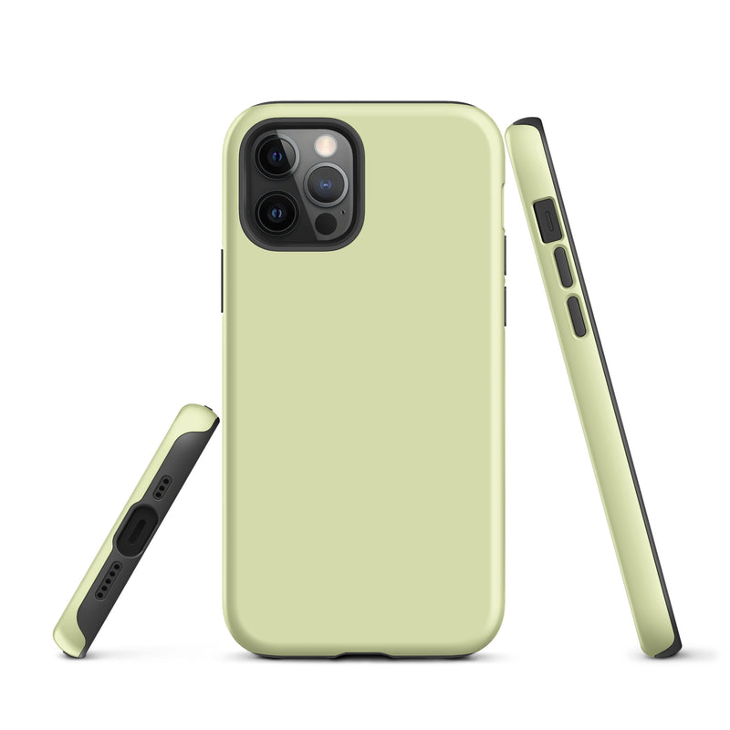Load image into Gallery viewer, Snow Flurry Green iPhone Case Hardshell 3D Wrap Thermal Plain Color CREATIVETECH
