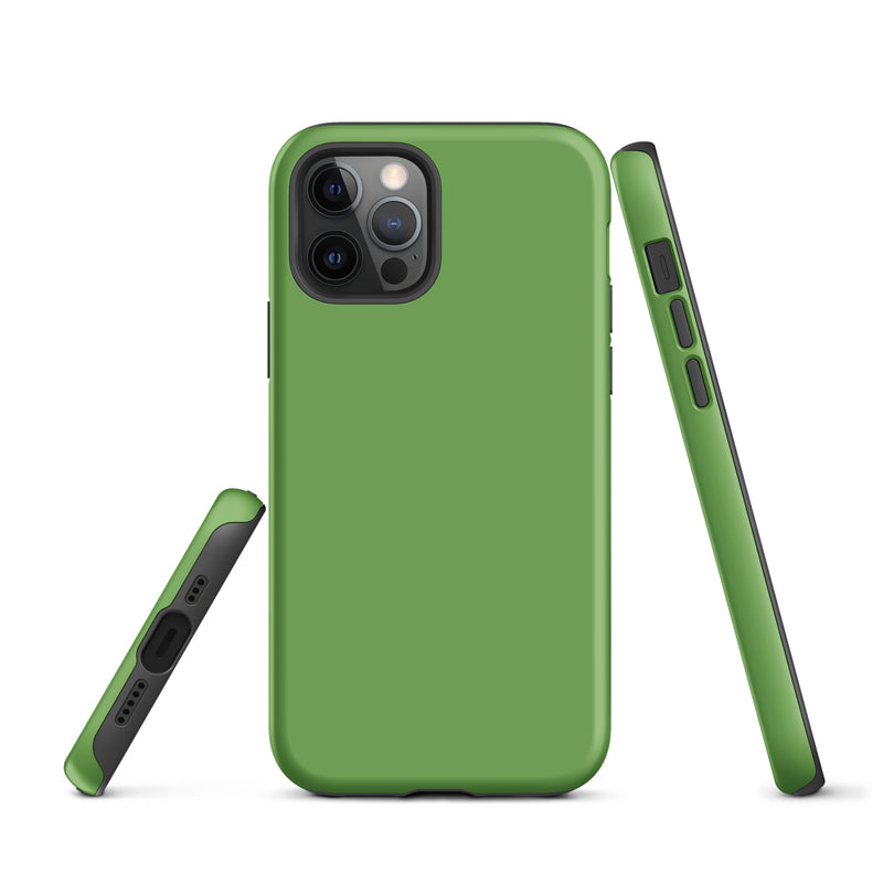 Load image into Gallery viewer, Green iPhone Case Hardshell 3D Wrap Thermal Plain Color CREATIVETECH