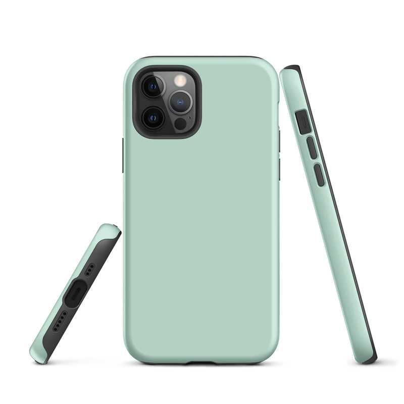 Load image into Gallery viewer, Aero Blue iPhone Case Hardshell 3D Wrap Thermal Plain Color CREATIVETECH
