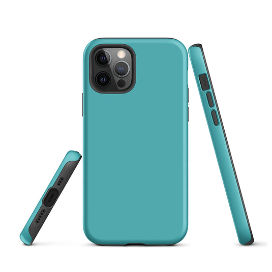 Viking Blue iPhone Case Hardshell 3D Wrap Thermal Plain Color CREATIVETECH