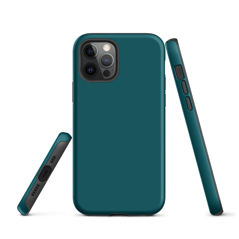 Load image into Gallery viewer, Sherpa Blue iPhone Case Hardshell 3D Wrap Thermal Plain Color CREATIVETECH