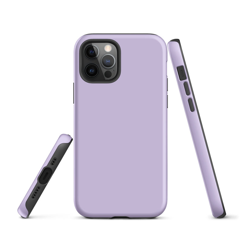 Load image into Gallery viewer, Fog Violet iPhone Case Hardshell 3D Wrap Thermal Plain Color CREATIVETECH
