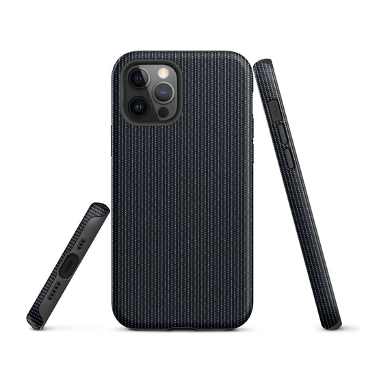 Black Textile iPhone Case Hardshell 3D Wrap Thermal Plain Color CREATIVETECH