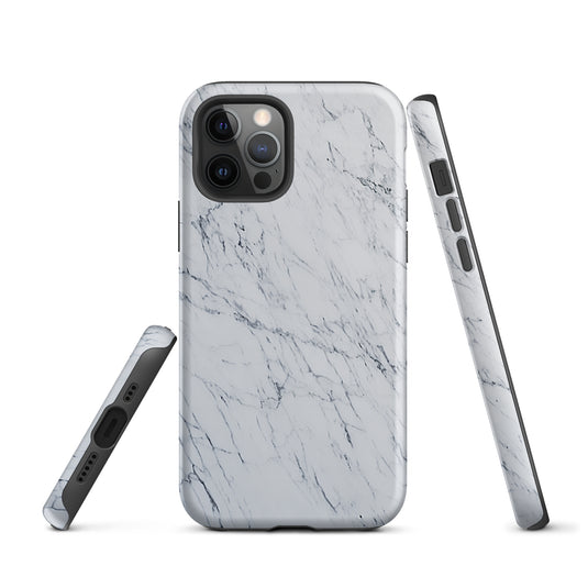 White Marble Stone iPhone Case Hardshell 3D Wrap Thermal CREATIVETECH