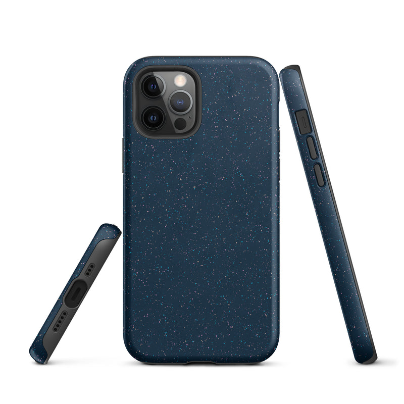 Load image into Gallery viewer, Speckled Deep Blue iPhone Case Hardshell 3D Wrap Thermal CREATIVETECH