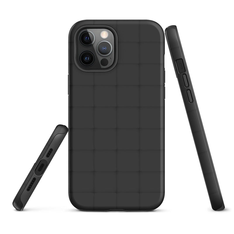 Load image into Gallery viewer, Squishy Black Cubic Colorful iPhone Case Double Layer Impact Resistant Tough 3D Wrap Matte or Glossy Finish CREATIVETECH
