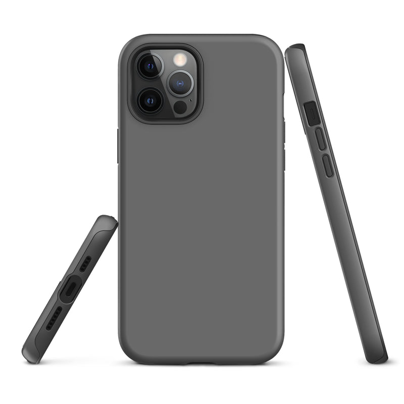 Load image into Gallery viewer, Grey iPhone Case Hardshell 3D Wrap Thermal Plain Color CREATIVETECH
