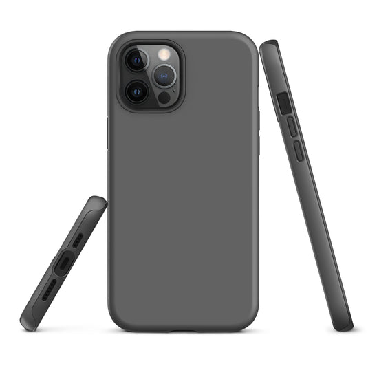 Zambezi Grey iPhone Case Hardshell 3D Wrap Thermal Plain Color CREATIVETECH