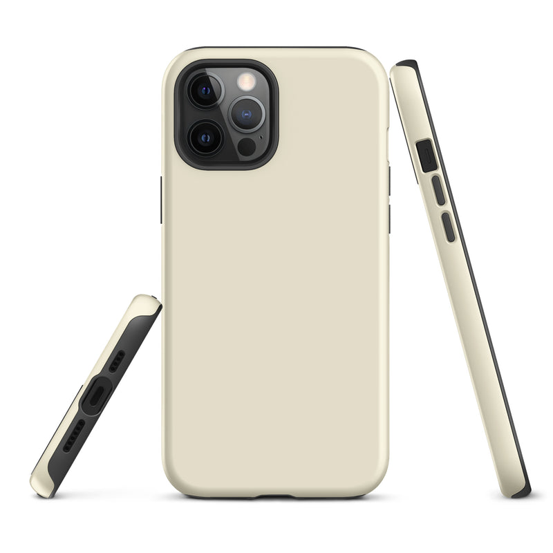 Load image into Gallery viewer, Apricot Yellow iPhone Case Hardshell 3D Wrap Thermal Plain Color CREATIVETECH