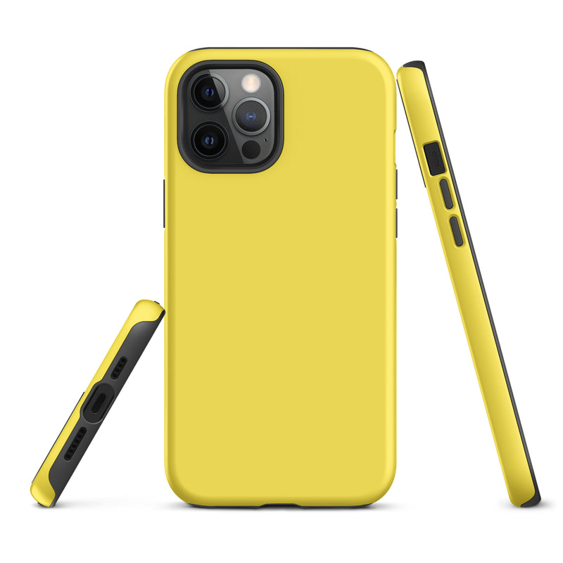 Load image into Gallery viewer, Paris Daisy Yellow iPhone Case Hardshell 3D Wrap Thermal Plain Color CREATIVETECH