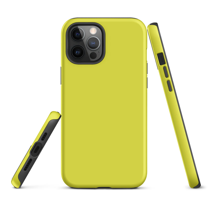Load image into Gallery viewer, Starship Yellow iPhone Case Hardshell 3D Wrap Thermal Plain Color CREATIVETECH