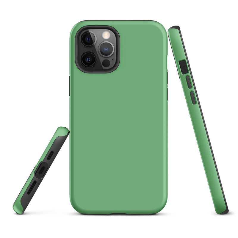 Load image into Gallery viewer, Bay Leaf Green iPhone Case Hardshell 3D Wrap Thermal Plain Color CREATIVETECH
