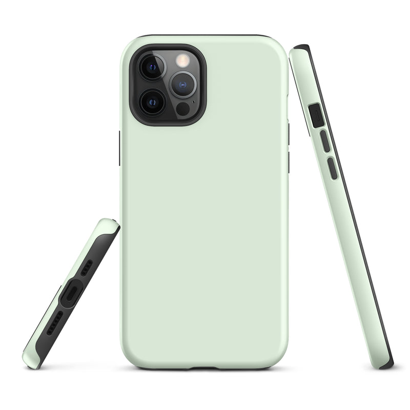 Load image into Gallery viewer, Honeydew Green iPhone Case Hardshell 3D Wrap Thermal Plain Color CREATIVETECH