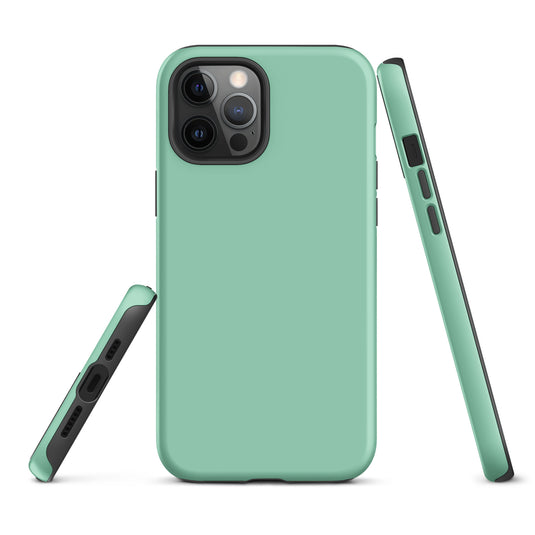 Vista Blue iPhone Case Hardshell 3D Wrap Thermal Plain Color CREATIVETECH
